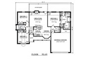 Country Style House Plan - 3 Beds 2 Baths 1340 Sq/Ft Plan #42-390 