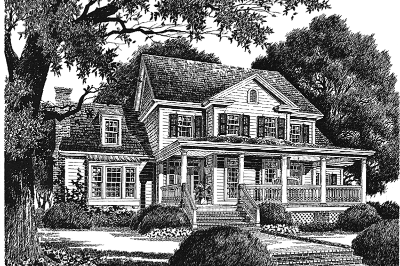 Dream House Plan - Classical Exterior - Front Elevation Plan #429-188