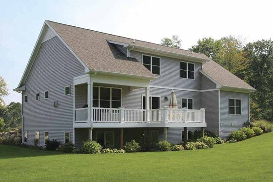 Exterior - Rear Elevation 1 for Craftsman House Plan #928-123 - 4 bed, 2.5 bath