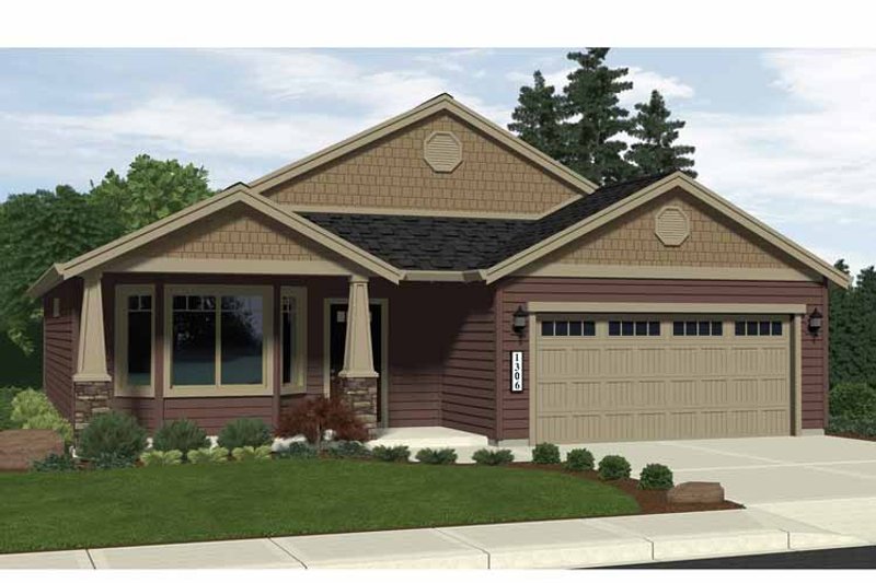 Home Plan - Craftsman Exterior - Front Elevation Plan #943-8