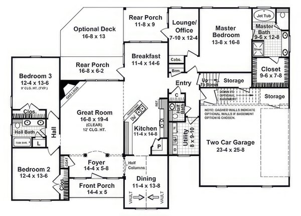 House Blueprint - Country Floor Plan - Main Floor Plan #21-546