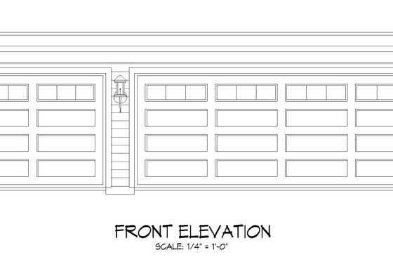 Exterior - Front Elevation 3 for Traditional House Plan #932-487, 0 bath