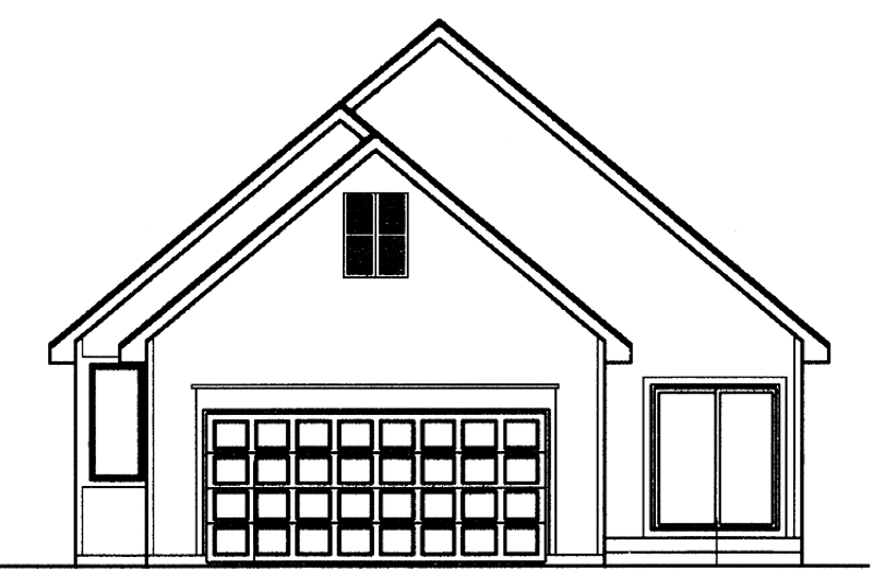 Dream House Plan - Exterior - Rear Elevation for Craftsman House Plan #320-839 - 3 bed, 2 bath