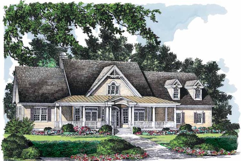 Architectural House Design - Country Exterior - Front Elevation Plan #929-729