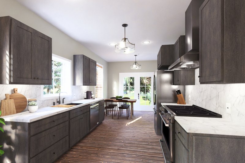 House Blueprint - Interior - Kitchen 1 for Farmhouse House Plan #44-303 - 4 bed, 4 bath