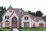 European Style House Plan - 4 Beds 3.5 Baths 2713 Sq/Ft Plan #310-698 