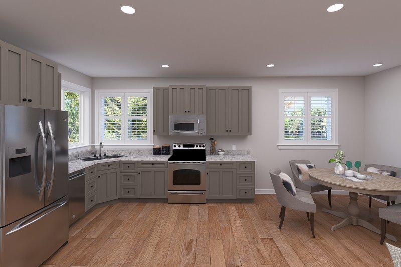 House Design - Interior - Kitchen for Craftsman House Plan #1060-327 - 2 bed, 2 bath