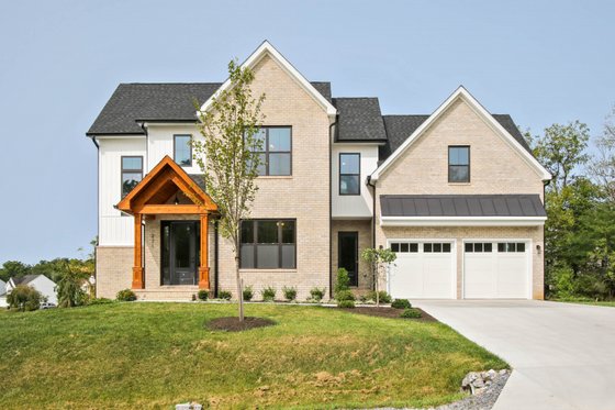 Exterior - Front Elevation 3 for Traditional House Plan #927-1005 - 5 bed, 3 bath