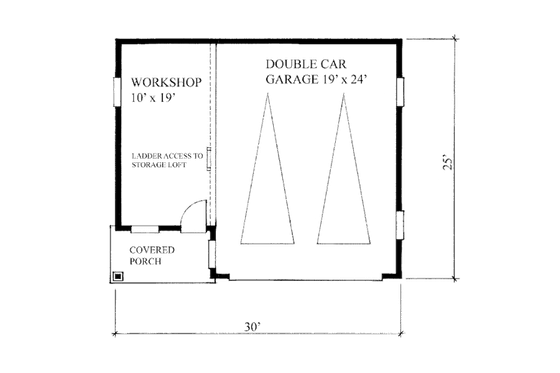 Floor Plan - Main Floor for Traditional House Plan #118-117, 0 bath
