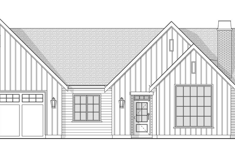 Dream House Plan - Exterior - Front Elevation 4 for Farmhouse House Plan #1114-8 - 2 bed, 2 bath
