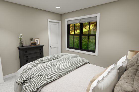 Interior - Bedroom 2 for Farmhouse House Plan #51-1404 - 3 bed, 2 bath