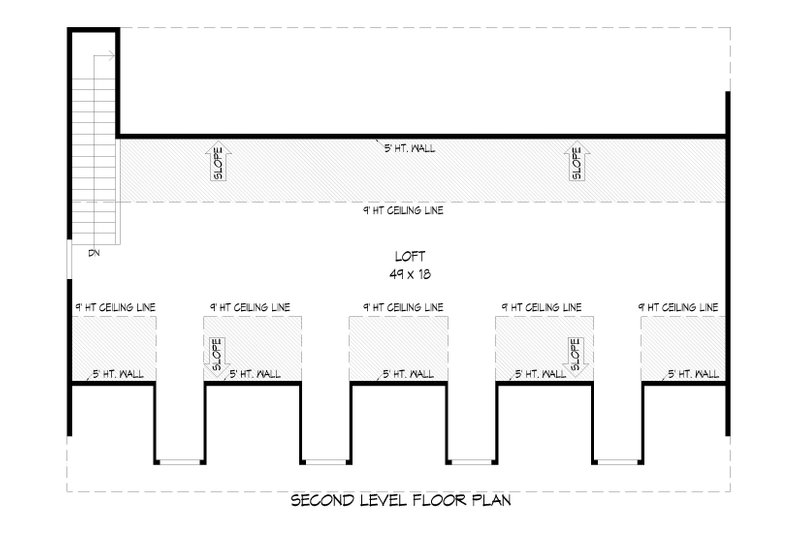 House Blueprint - Floor Plan - Upper Floor for Country House Plan #932-805, 0 bath