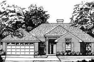 Traditional Exterior - Front Elevation Plan #40-211