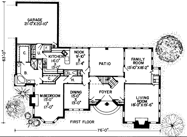 European Floor Plan - Main Floor Plan #312-492