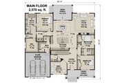 Ranch Style House Plan - 3 Beds 2.5 Baths 2570 Sq/Ft Plan #51-1326 