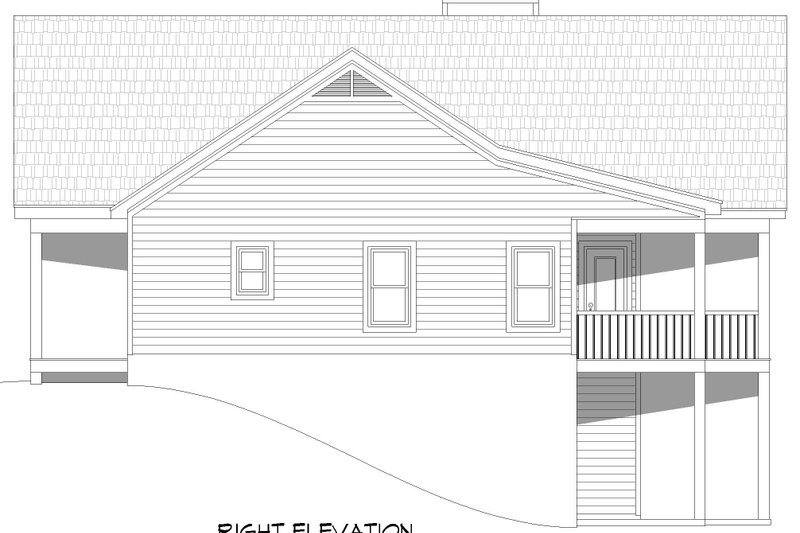 Architectural House Design - Exterior - Other Elevation 1 for Southern House Plan #932-860 - 3 bed, 3.5 bath