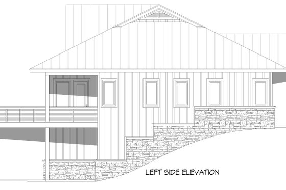 Exterior - Other Elevation 7 for Beach House Plan #932-1142 - 3 bed, 2.5 bath
