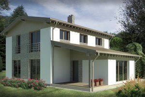 Contemporary Exterior - Front Elevation Plan #906-12