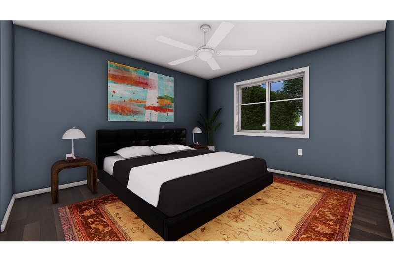 Dream House Plan - Interior - Master Bedroom for Cottage House Plan #126-260 - 1 bed, 1 bath