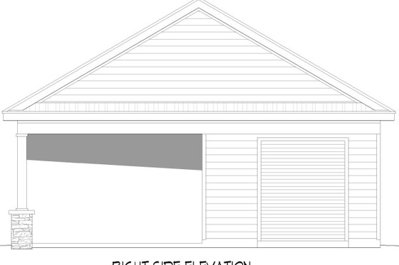 Exterior - Other Elevation 1 for Traditional House Plan #932-589, 0 bath