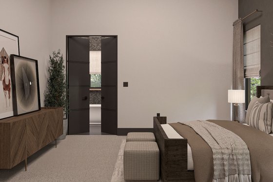 Interior - Master Bedroom 1 for Barndominium House Plan #455-327 - 3 bed, 2.5 bath