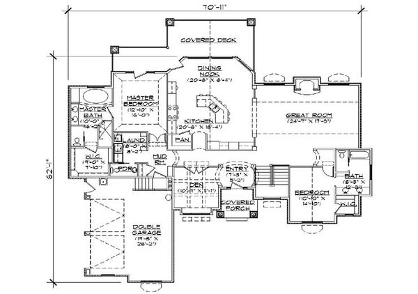 Traditional Floor Plan - Main Floor Plan #5-360