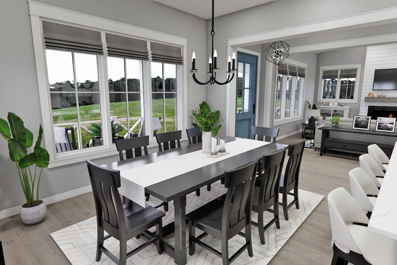 House Blueprint - Interior - Dining Room for Farmhouse House Plan #51-1276 - 4 bed, 3.5 bath
