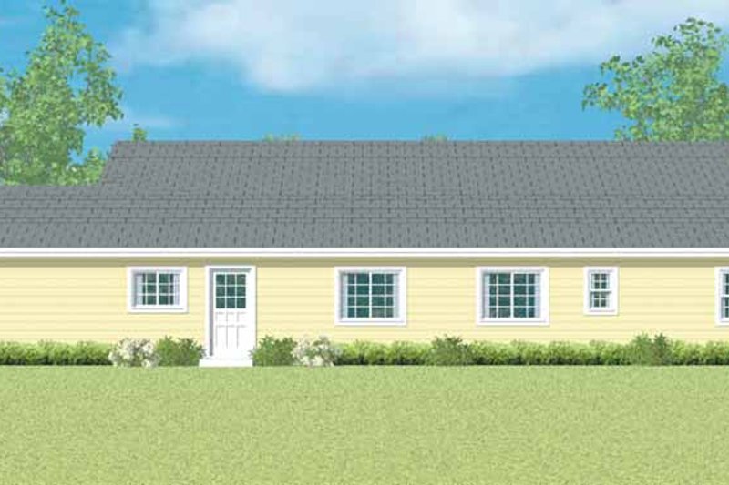 Home Plan - Exterior - Other Elevation for Ranch House Plan #72-1097 - 3 bed, 2 bath