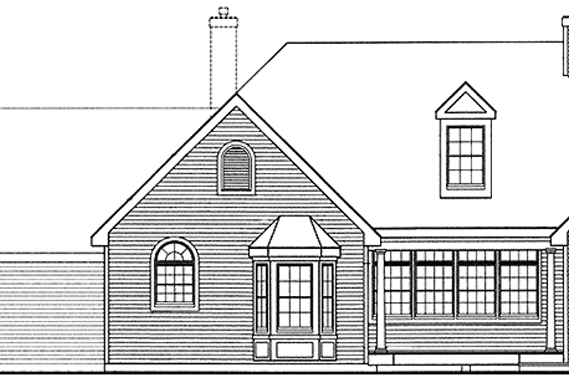 Dream House Plan - Exterior - Rear Elevation for Country House Plan #314-210 - 3 bed, 2 bath