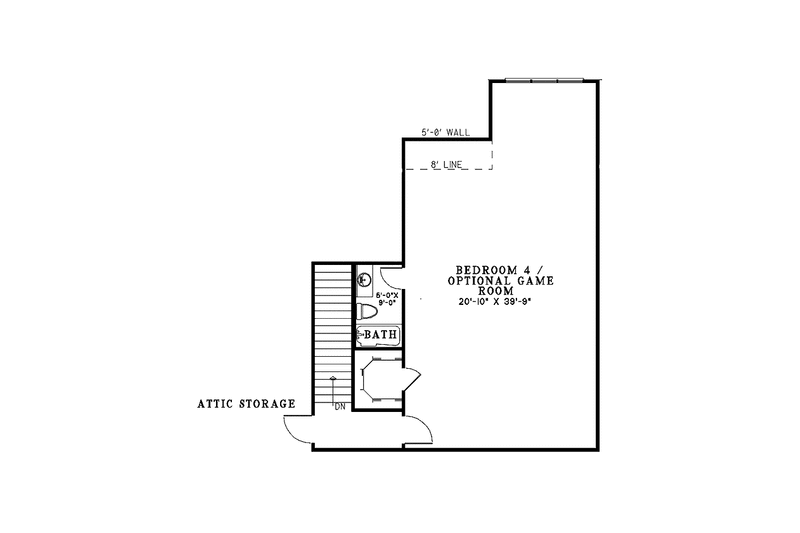 Dream House Plan - Floor Plan - Upper Floor for European House Plan #17-3351 - 3 bed, 3.5 bath