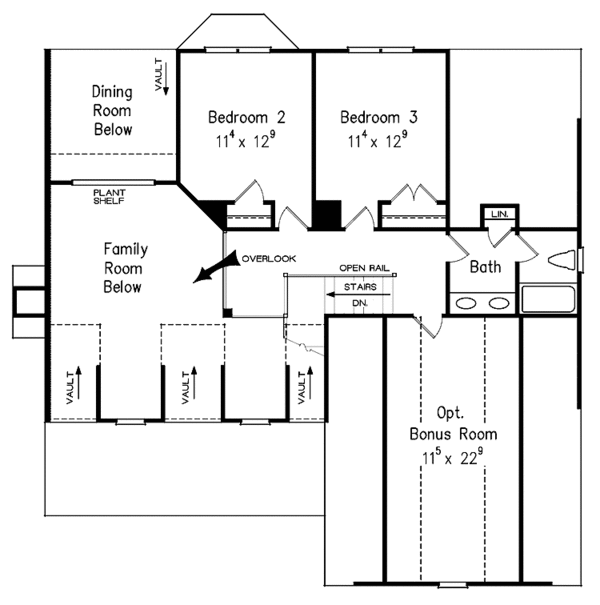 Dream House Plan - Country Floor Plan - Upper Floor Plan #927-294