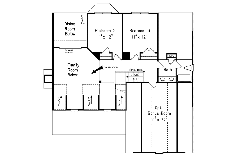 House Design - Floor Plan - Upper Floor for Country House Plan #927-294 - 3 bed, 2.5 bath