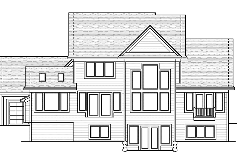 Home Plan - Exterior - Rear Elevation for Traditional House Plan #51-642 - 3 bed, 2.5 bath