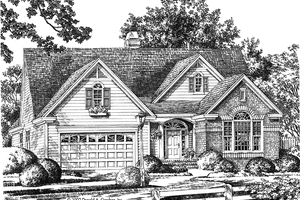 Ranch Exterior - Front Elevation Plan #929-676