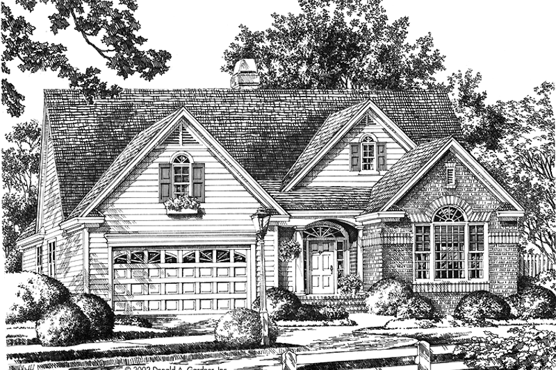 Architectural House Design - Ranch Exterior - Front Elevation Plan #929-676
