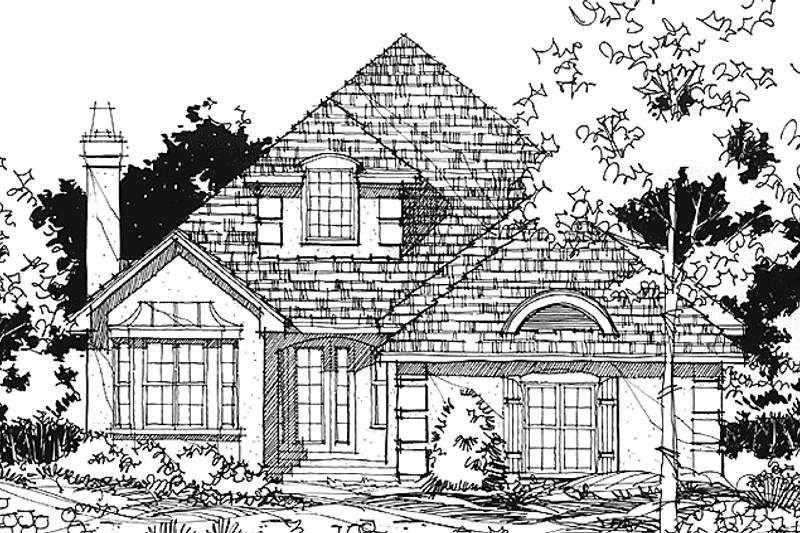 Dream House Plan - European Exterior - Front Elevation Plan #1007-26