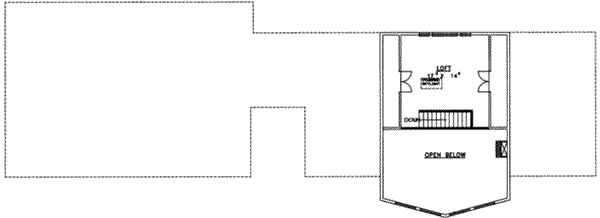 Modern Floor Plan - Upper Floor Plan #117-172