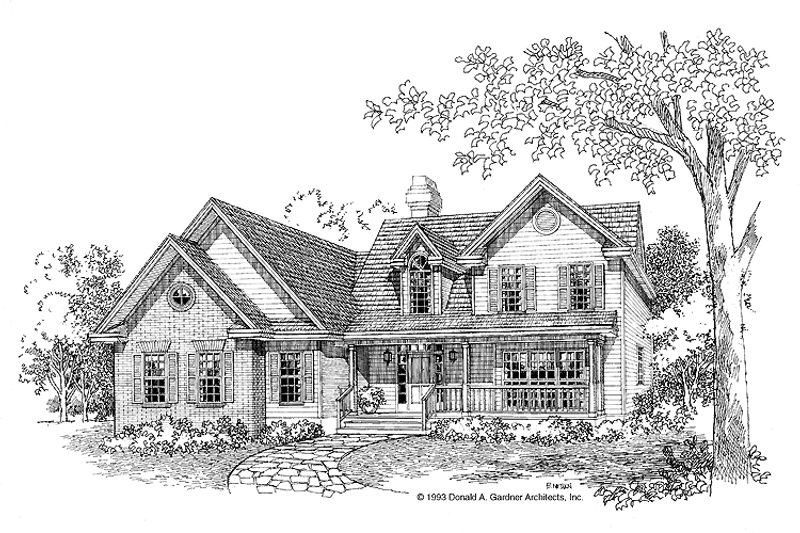Dream House Plan - Country Exterior - Front Elevation Plan #929-146