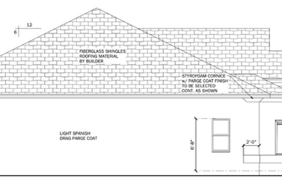Exterior - Other Elevation for Mediterranean House Plan #1058-39 - 3 bed, 2 bath