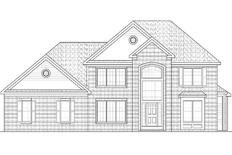 Home Plan - Exterior - Front Elevation 3 for Traditional House Plan #328-346 - 4 bed, 2.5 bath