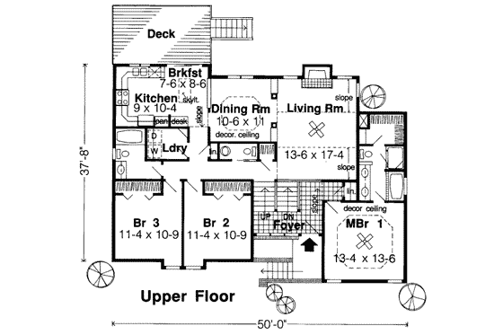 Floor Plan - Main Floor for Modern House Plan #312-299 - 3 bed, 4 bath