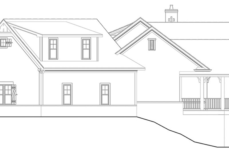 Architectural House Design - Exterior - Other Elevation 2 for Craftsman House Plan #119-426 - 3 bed, 3.5 bath