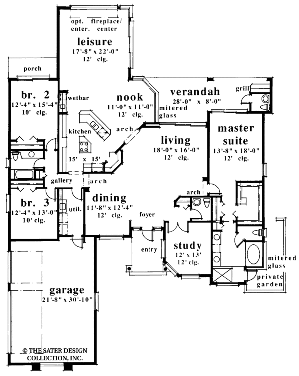Home Plan - Mediterranean Floor Plan - Main Floor Plan #930-25