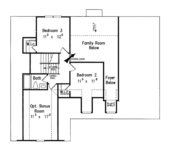 House Plan Design - Country Floor Plan - Upper Floor Plan #927-398