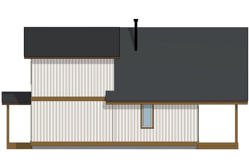 Dream House Plan - Exterior - Other Elevation 2 for Cabin House Plan #126-243 - 2 bed, 2 bath
