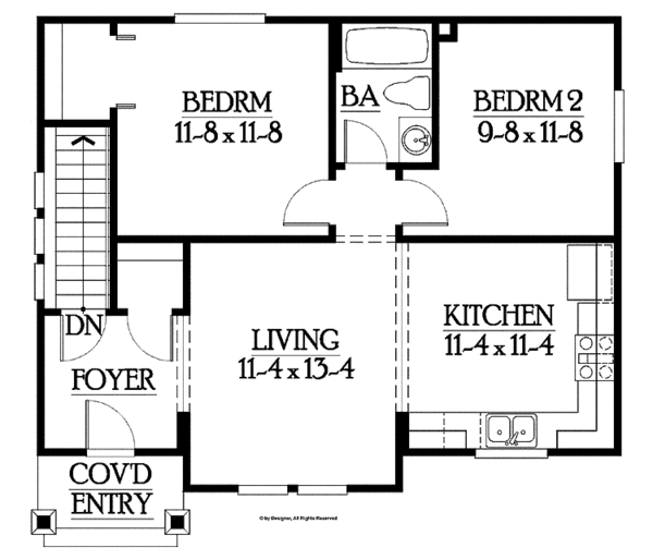 Home Plan - Craftsman Floor Plan - Main Floor Plan #132-525
