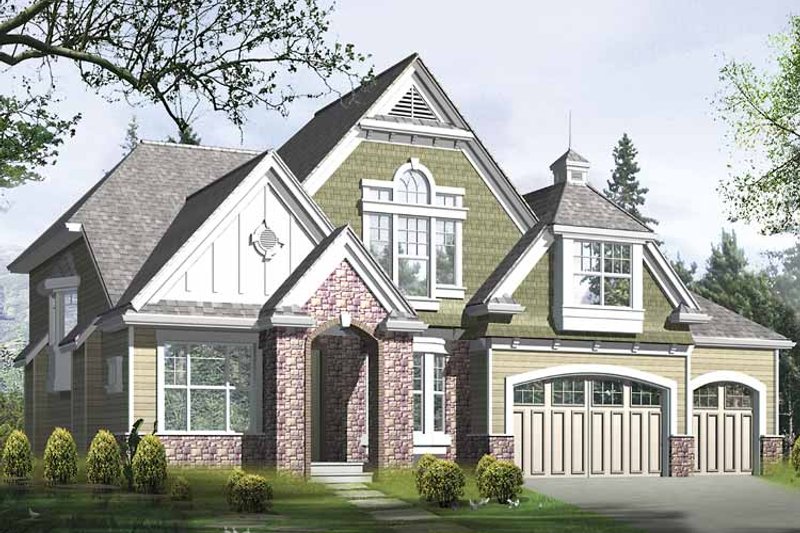 Home Plan - Exterior - Front Elevation 3 for Country House Plan #132-415 - 3 bed, 3 bath
