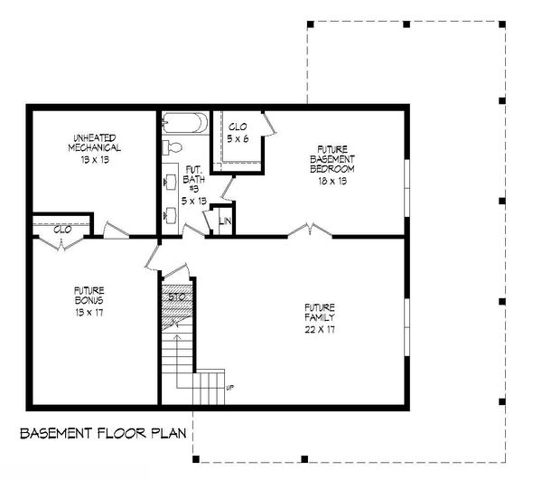 Home Plan - Country Floor Plan - Lower Floor Plan #932-203
