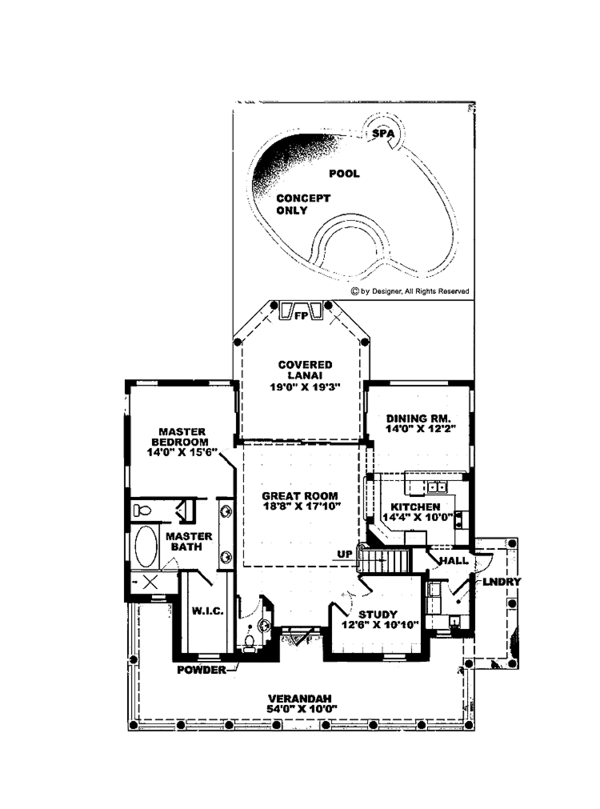 Architectural House Design - Contemporary Floor Plan - Main Floor Plan #1017-52