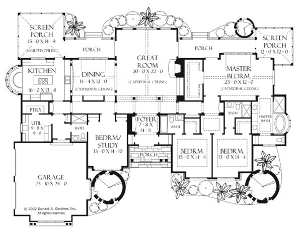 Craftsman Floor Plan - Main Floor Plan #929-898